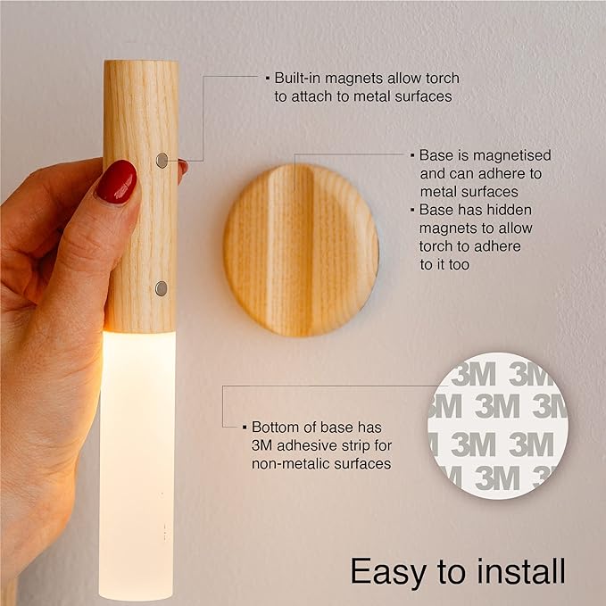 LED Night Light & Handheld Torch | Smart Motion Sensor  | USB Rechargeable