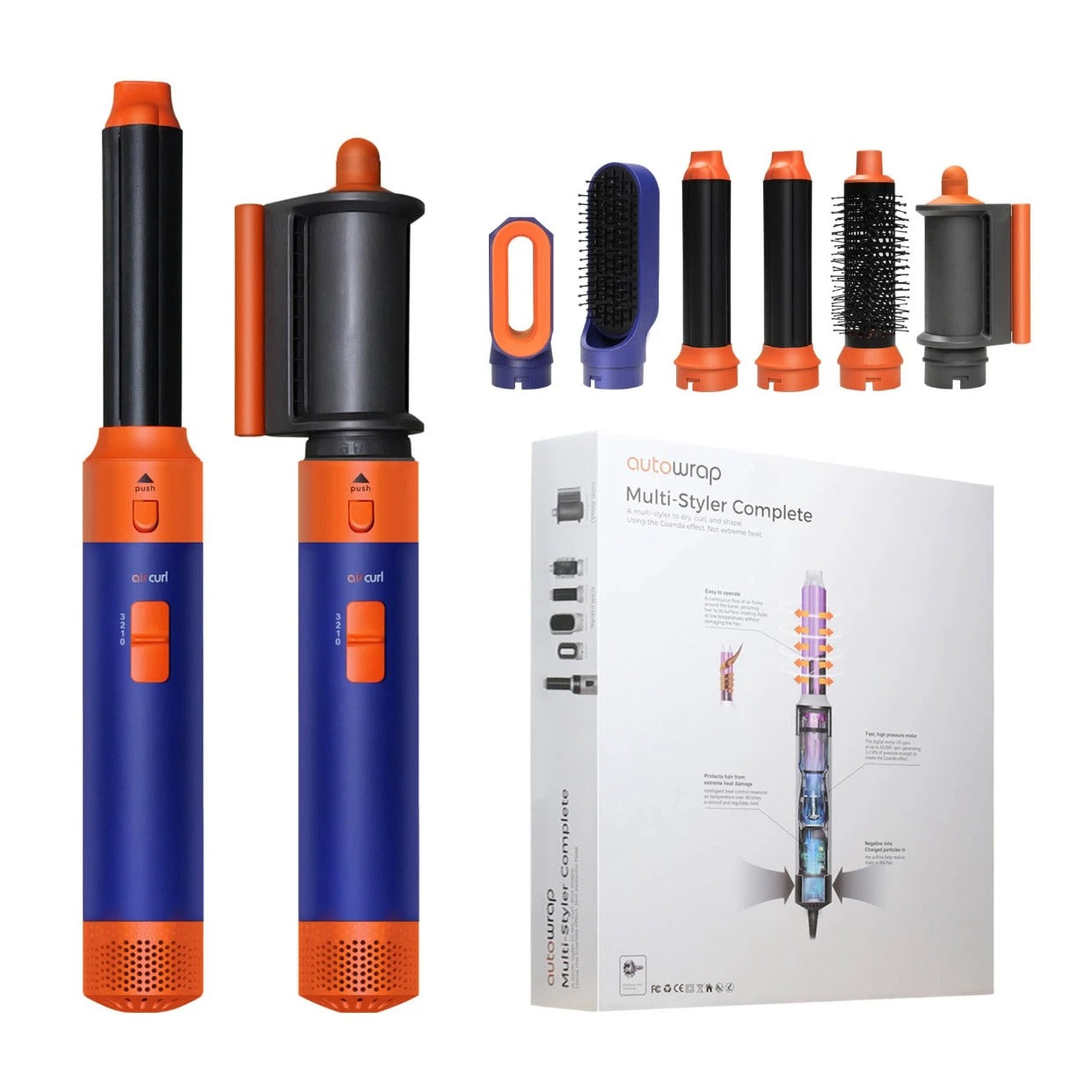 6-in-1 Hair Styler Pro (Air heating to avoid Heat Damage)